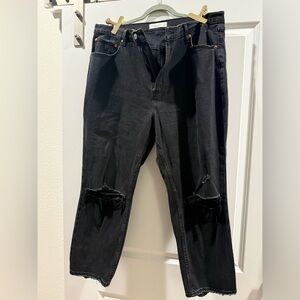 Abercrombie & Fitch High Rise Black Jeans